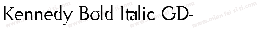 Kennedy Bold Italic GD字体转换